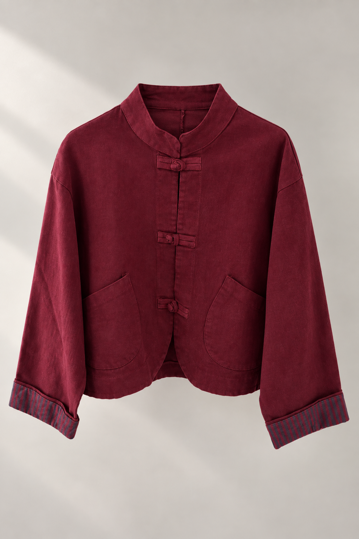 CHAQUETA ALAMARES BURDEOS