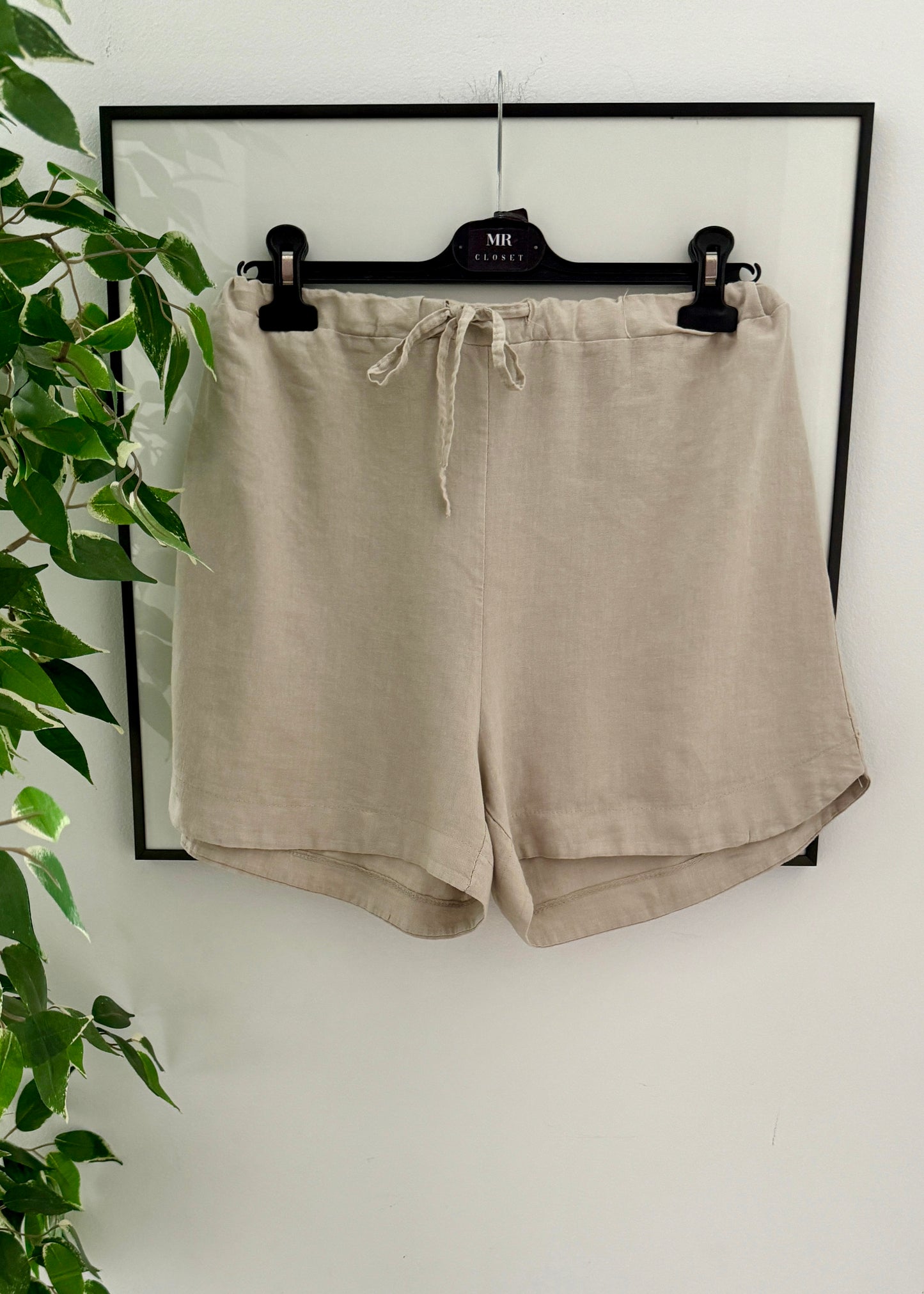 SHORT CON LINO PIEDRA