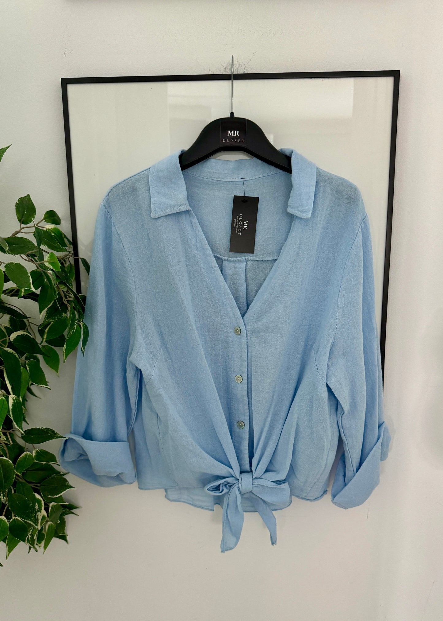 CAMISA NUDO AZUL