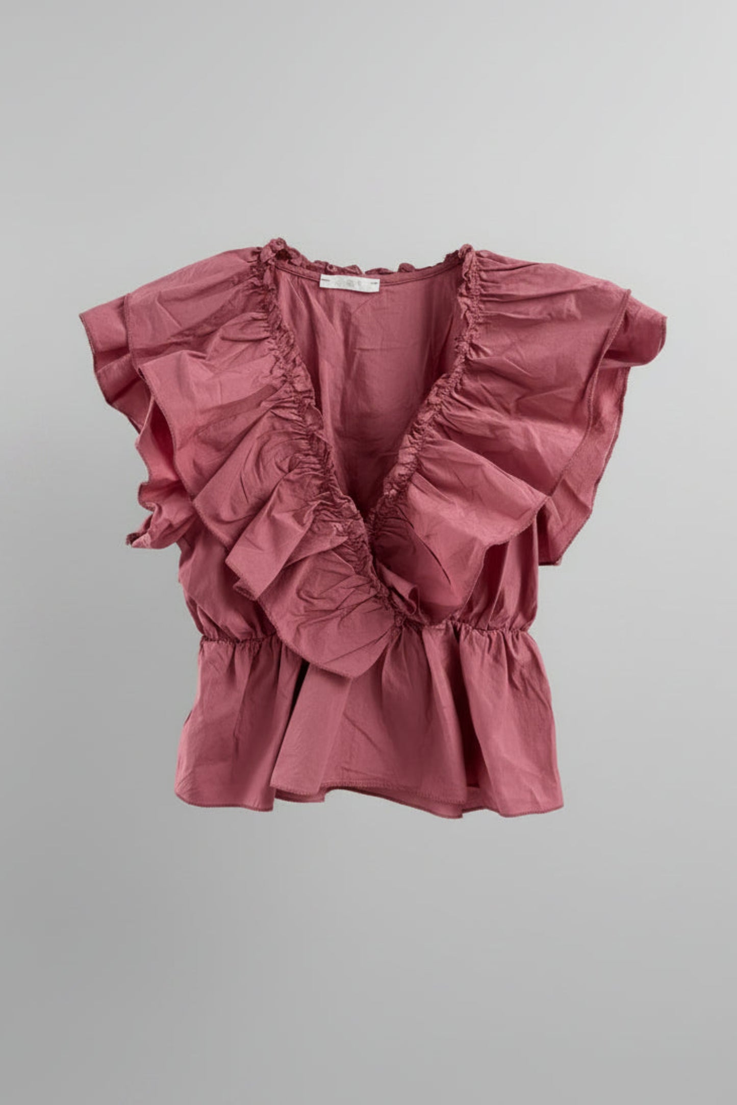 BLUSA VOLANTES ROSA