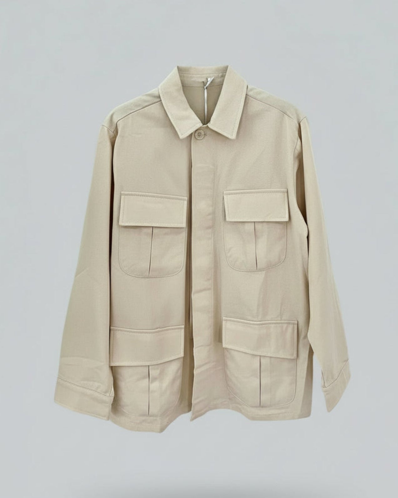 CAZADORA BOLSILLOS BEIGE