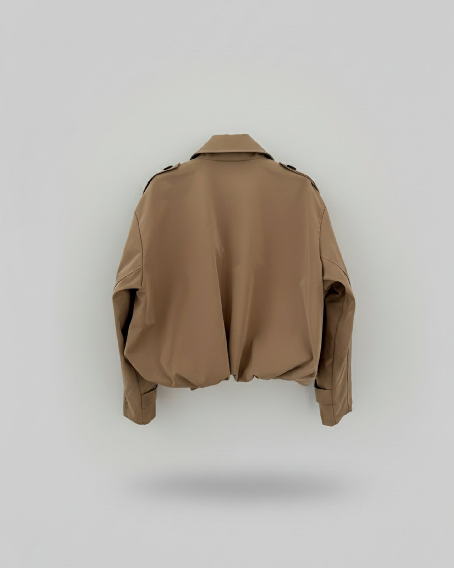 TRENCH CROPPED CRUZADO GLOBO