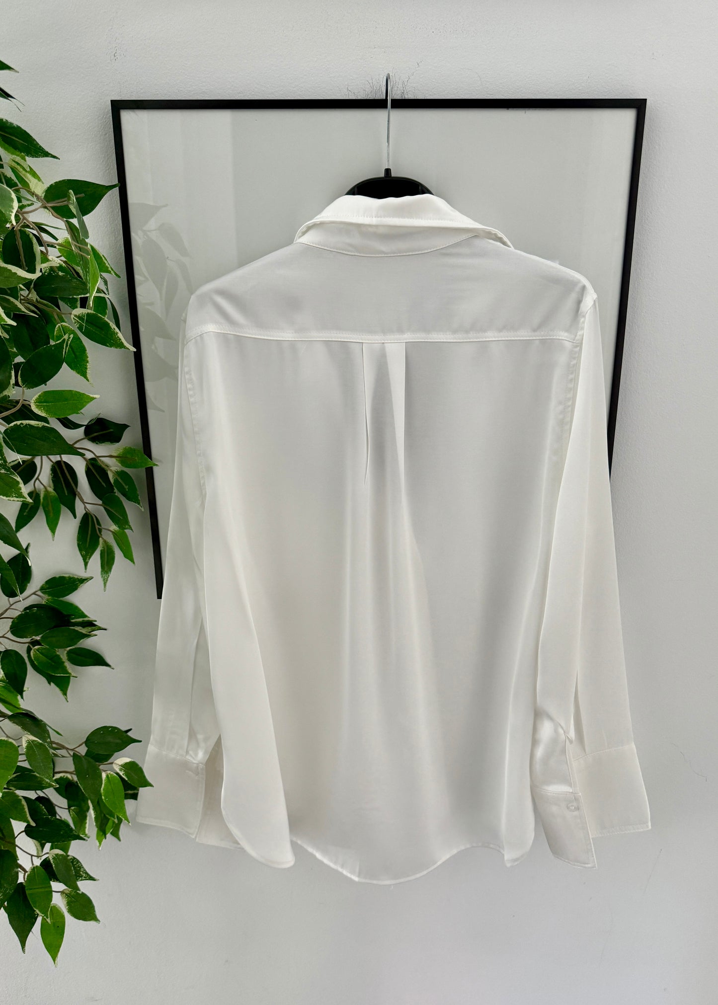CAMISA SATINADA BLANCA