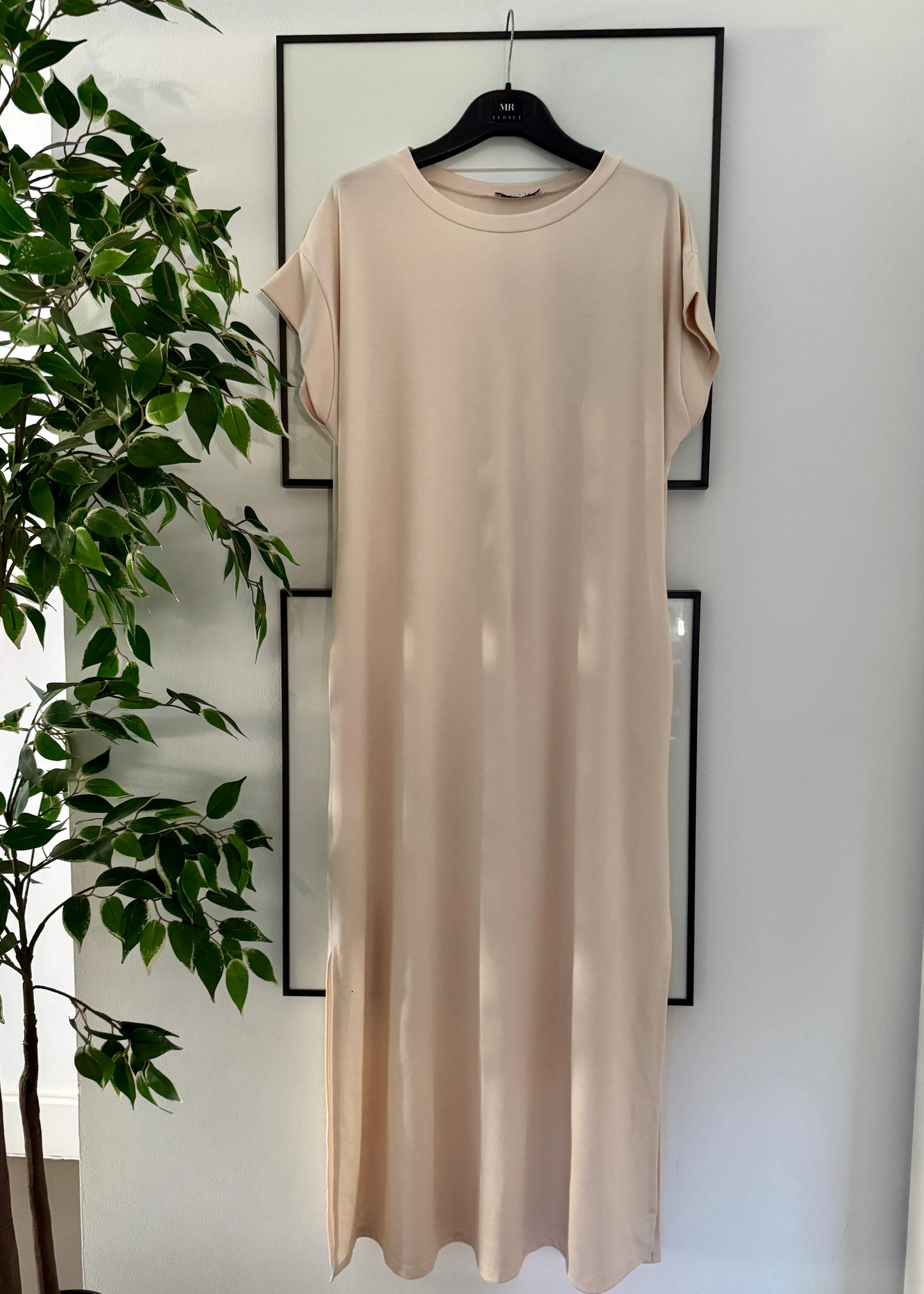 VESTIDO LARGO BEIGE