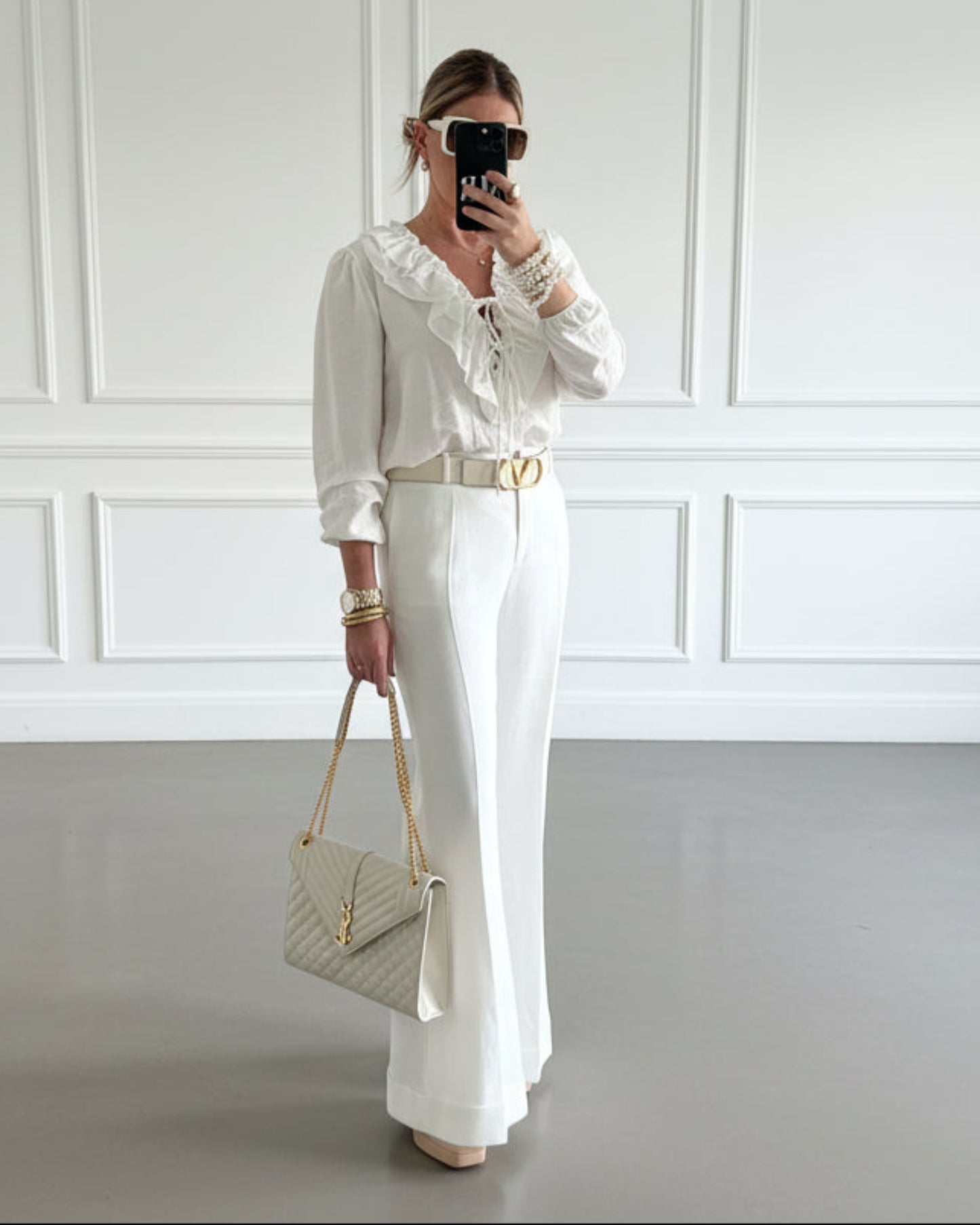 BLUSA VOLANTES BLANCA