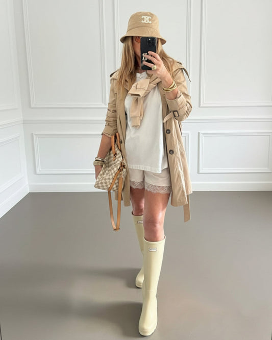 TRENCH CRUZADA BEIGE