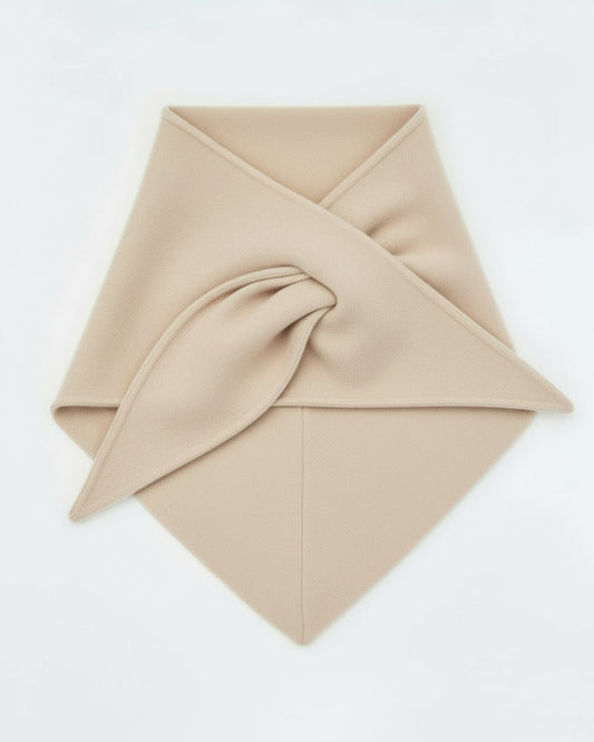 BANDANA TRIANGULAR PAÑO BEIGE