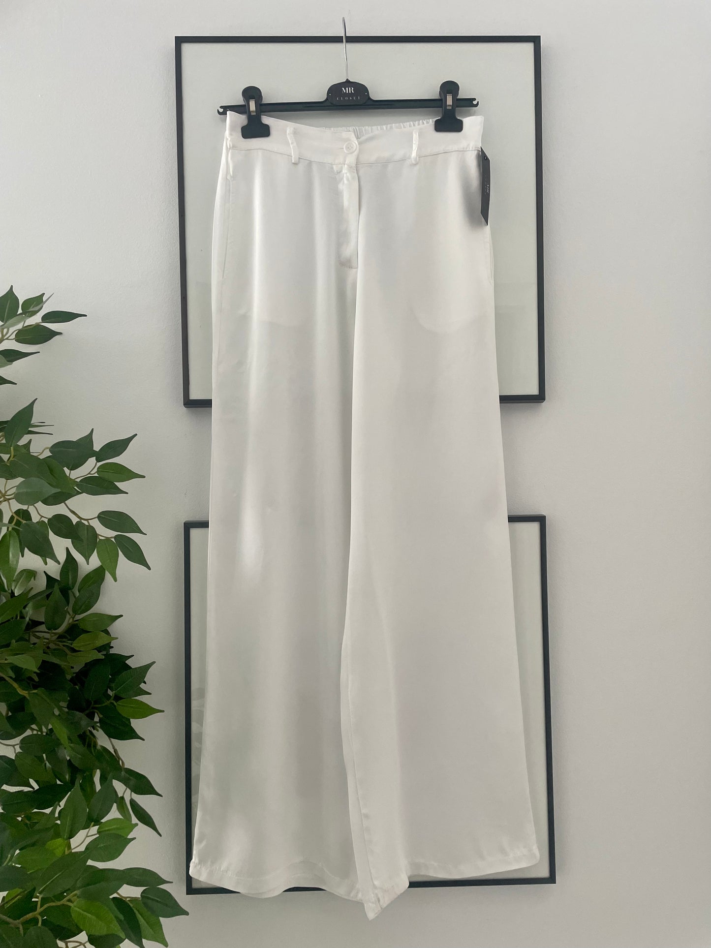 PANTALON SATINADO MASCULINO BLANCO