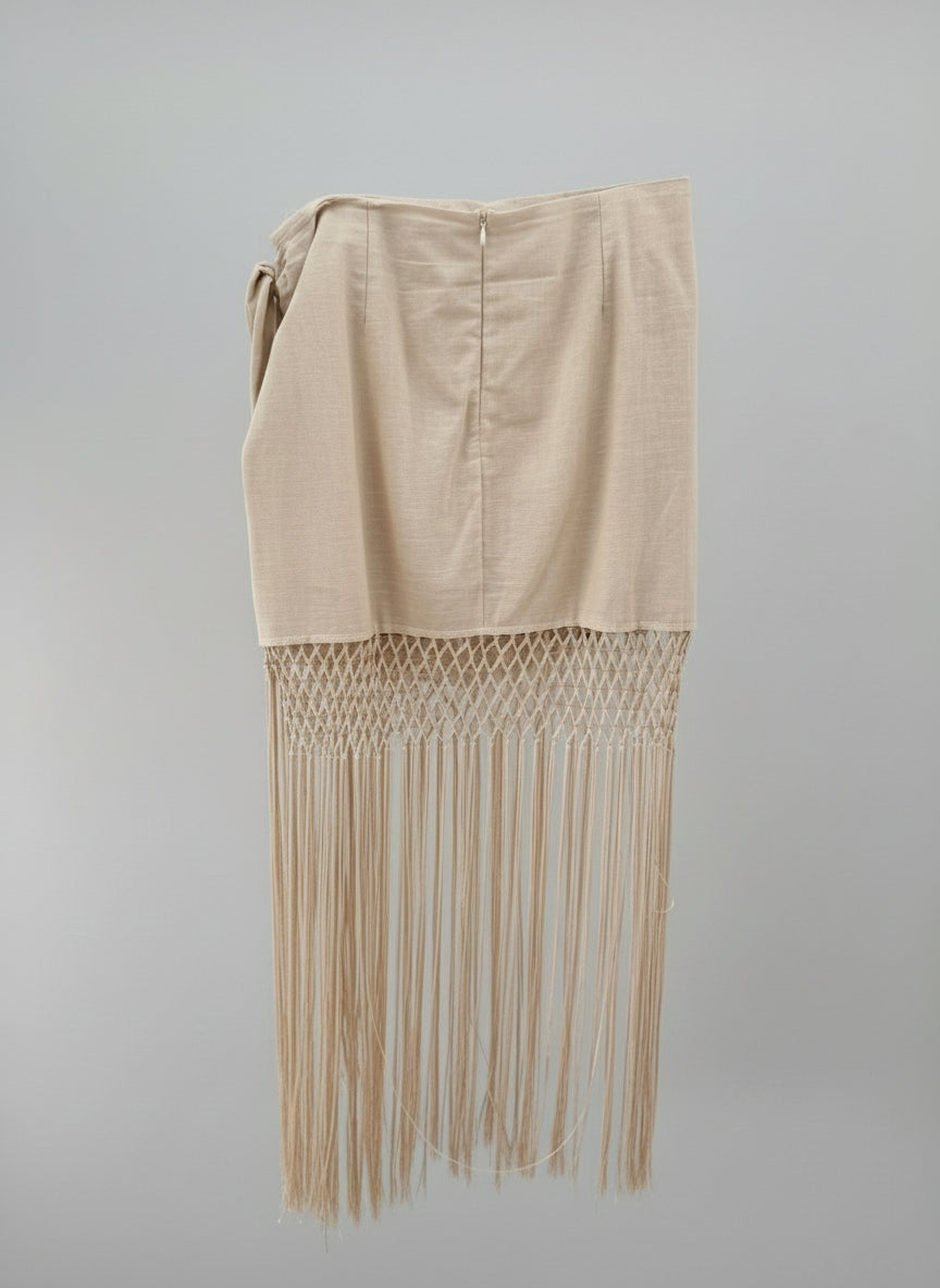 FALDA PANTALON BORDADA FLECOS