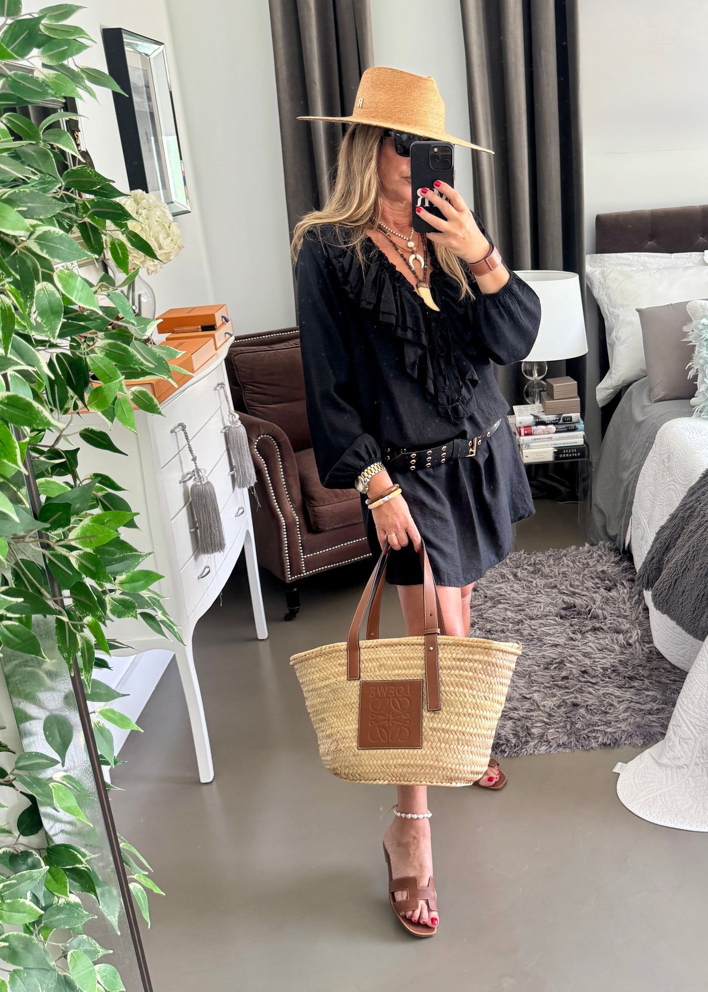 VESTIDO MINI VOLANTES NEGRO