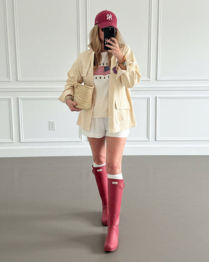 CAZADORA BOLSILLOS BEIGE