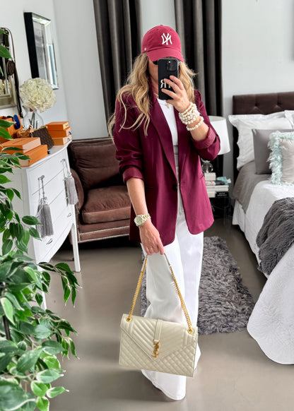 BLAZER BÁSICA BURDEOS