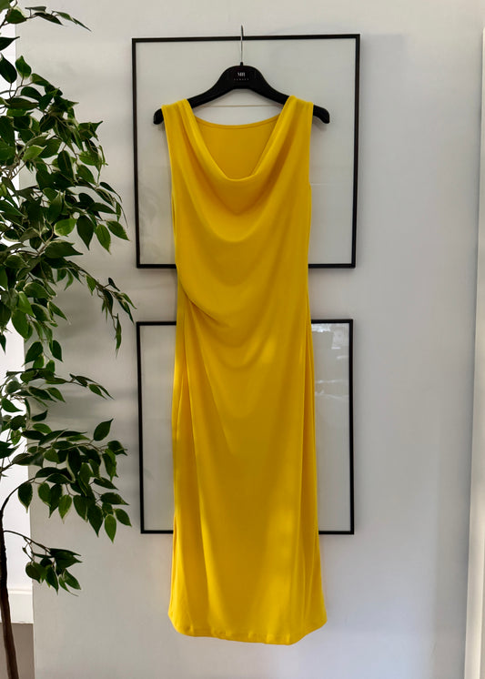 VESTIDO MIDI AMARILLO