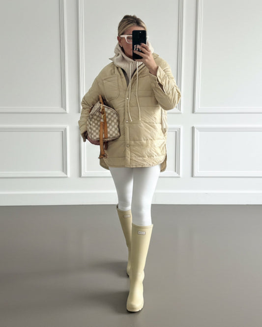 CAZADORA ACOLCHADA BEIGE