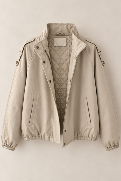 CAZADORA BOMBER EFECTO PIEL