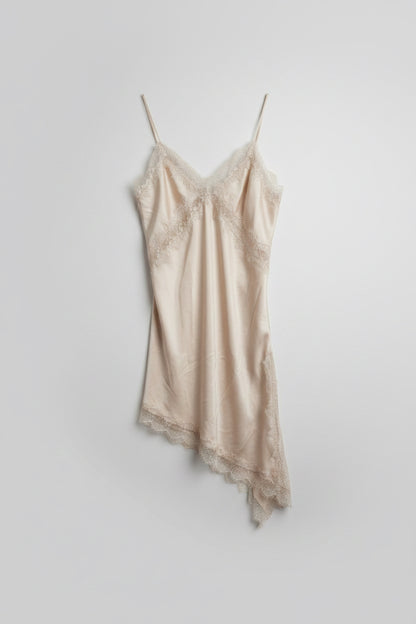 VESTIDO LENCERO BEIGE