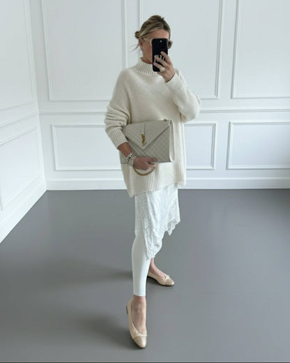 JERSEY PUNTO OVERSIZE BEIGE