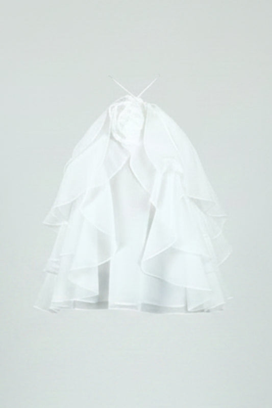 TOP HALTER VOLANTES
