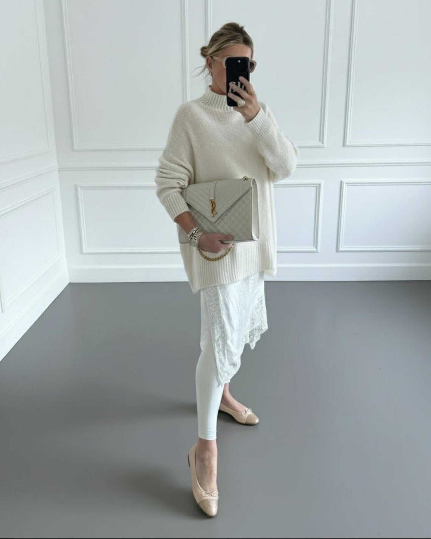 VESTIDO LENCERO ASIMETRICO BEIGE