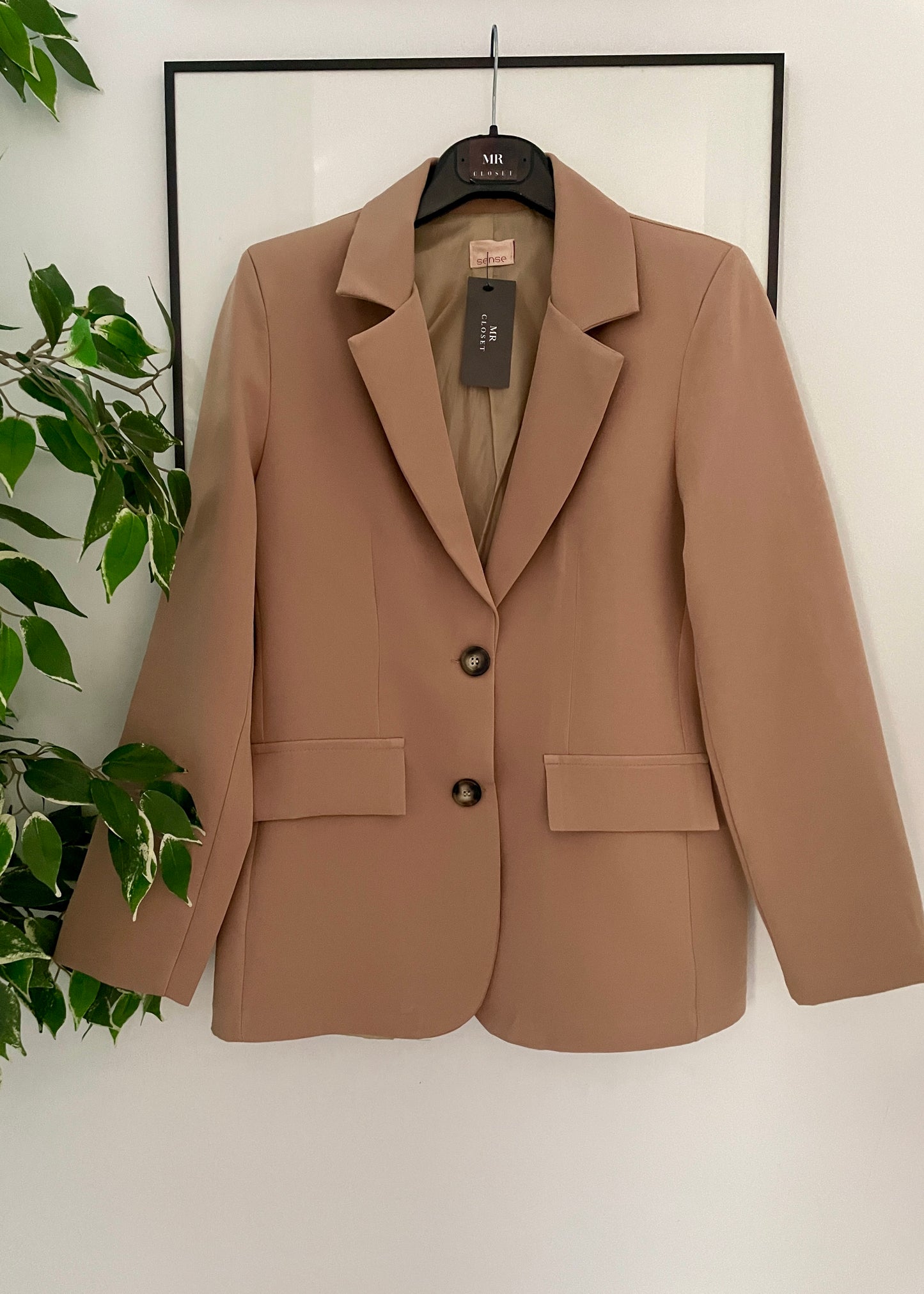 Blazer Recta Camel