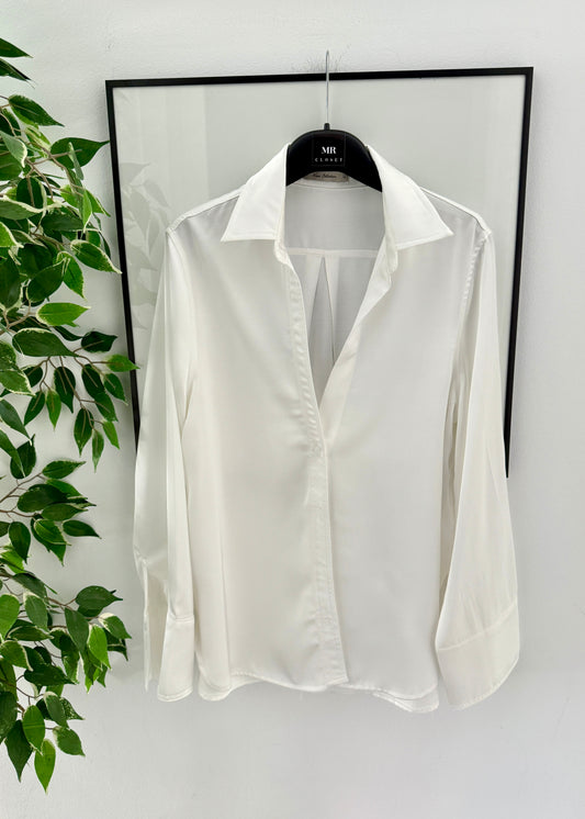 Camisa Satinada Blanca