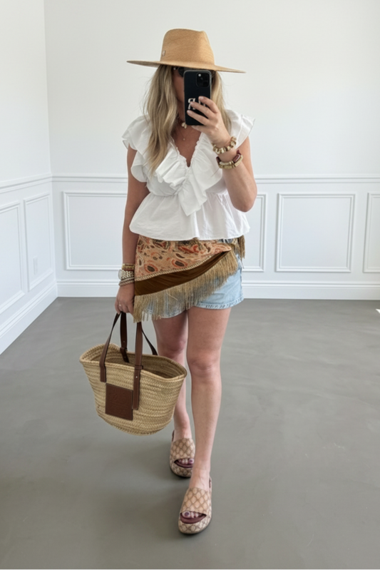 BLUSA VOLANTES BLANCA