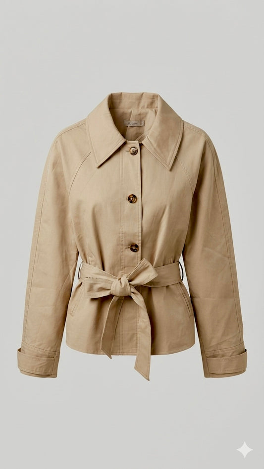 TRENCH CORTA CINTURON
