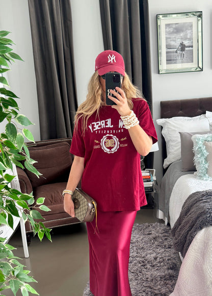 CAMISETA UNIVERSITY BURDEOS
