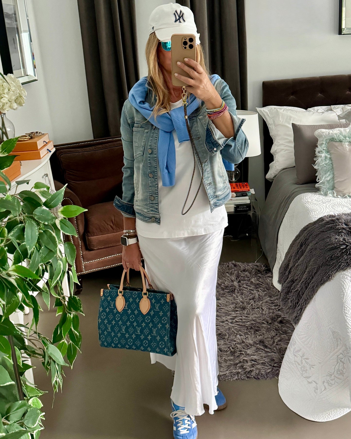 FALDA MIDI SATINADA BLANCA