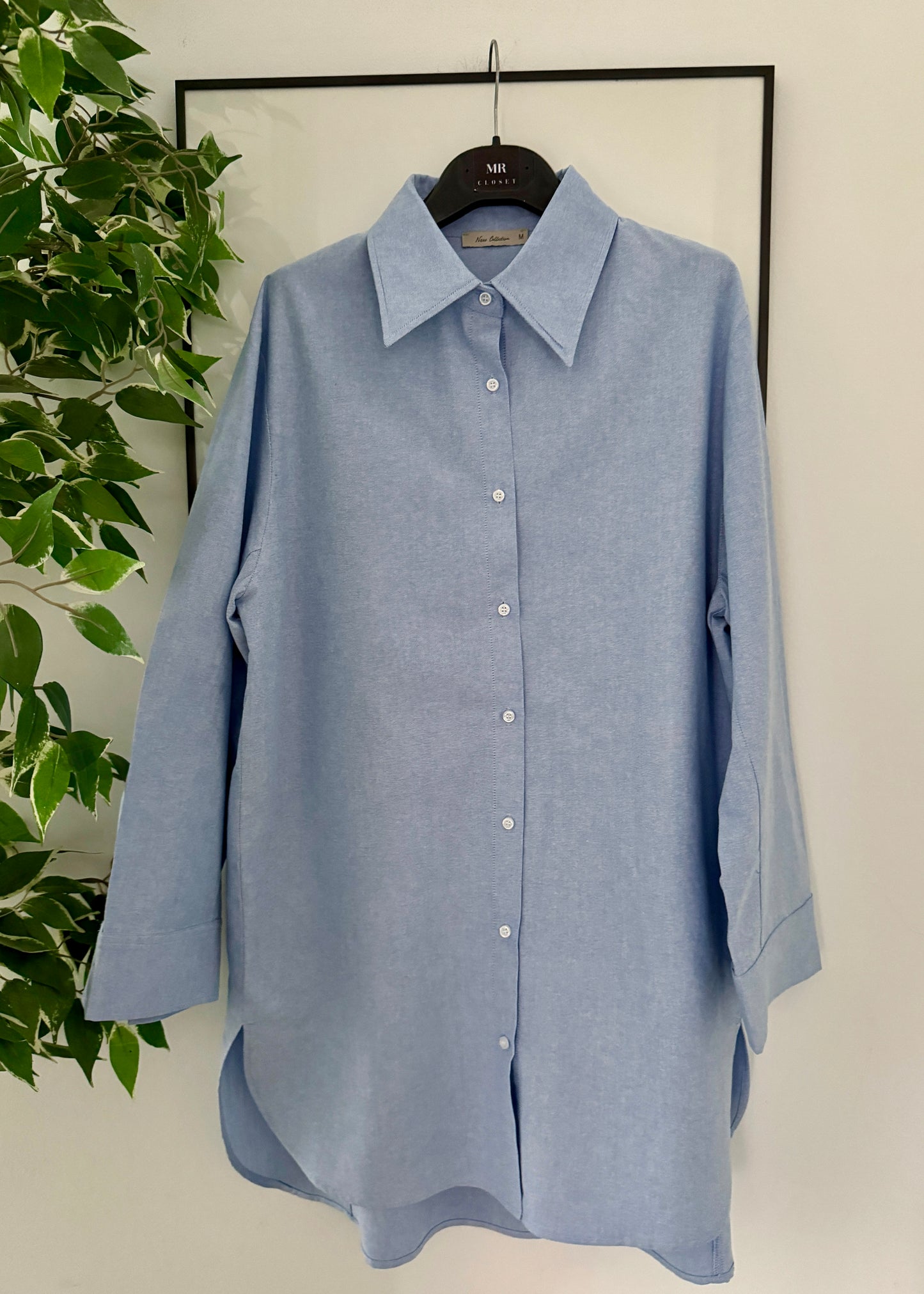 CAMISA OVERSIZE AZUL