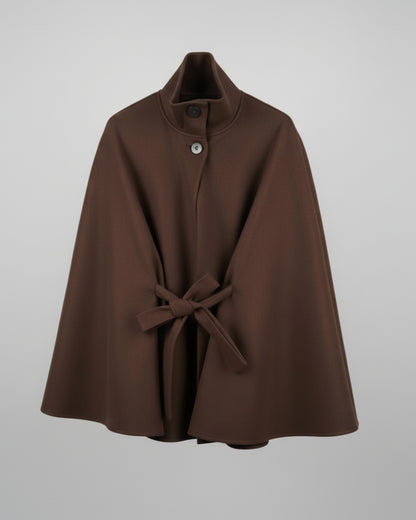 ABRIGO CORTO CAPA CON CINTURÓN