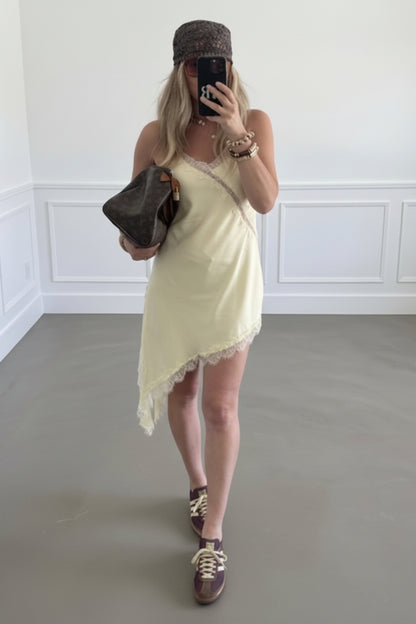 VESTIDO LENCERO AMARILLO