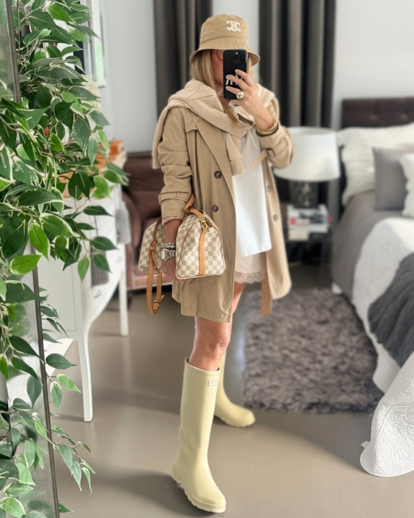 TRENCH CRUZADA BEIGE
