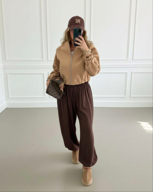 CAZADORA BOMBER EFECTO ANTE