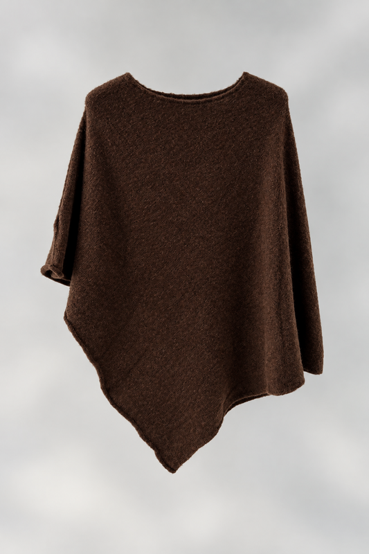 PONCHO PUNTO MARRÓN