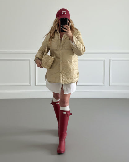 CAZADORA ACOLCHADA BEIGE