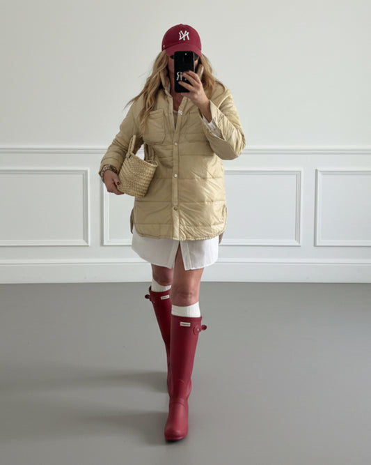 CAZADORA ACOLCHADA BEIGE