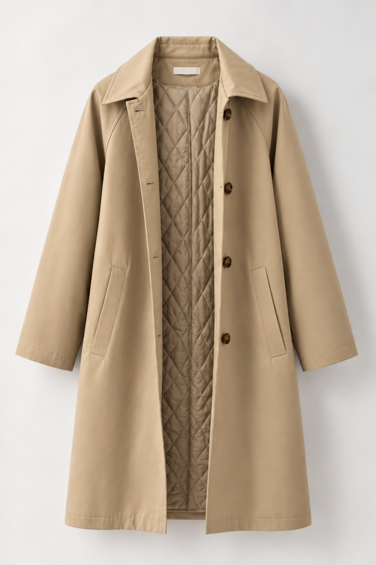 TRENCH LARGO BEIGE
