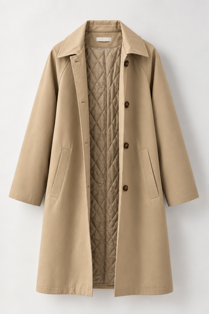 TRENCH LARGO BEIGE