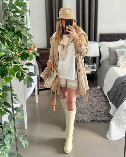 TRENCH CRUZADA BEIGE
