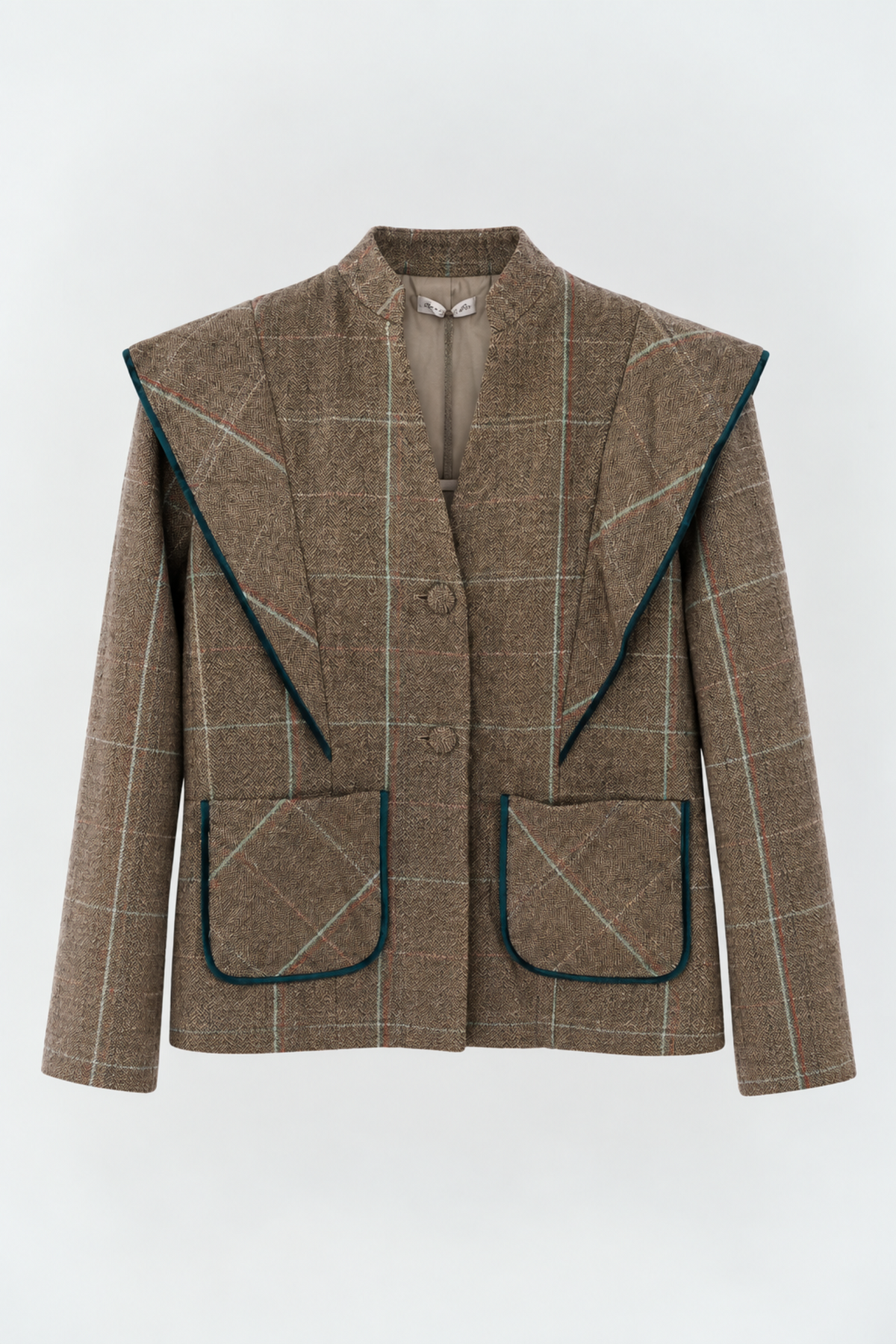 CHAQUETA CUADROS VERDE