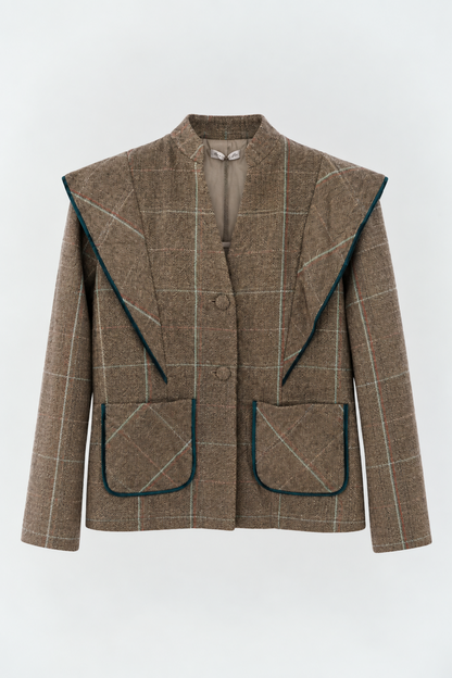 CHAQUETA CUADROS VERDE