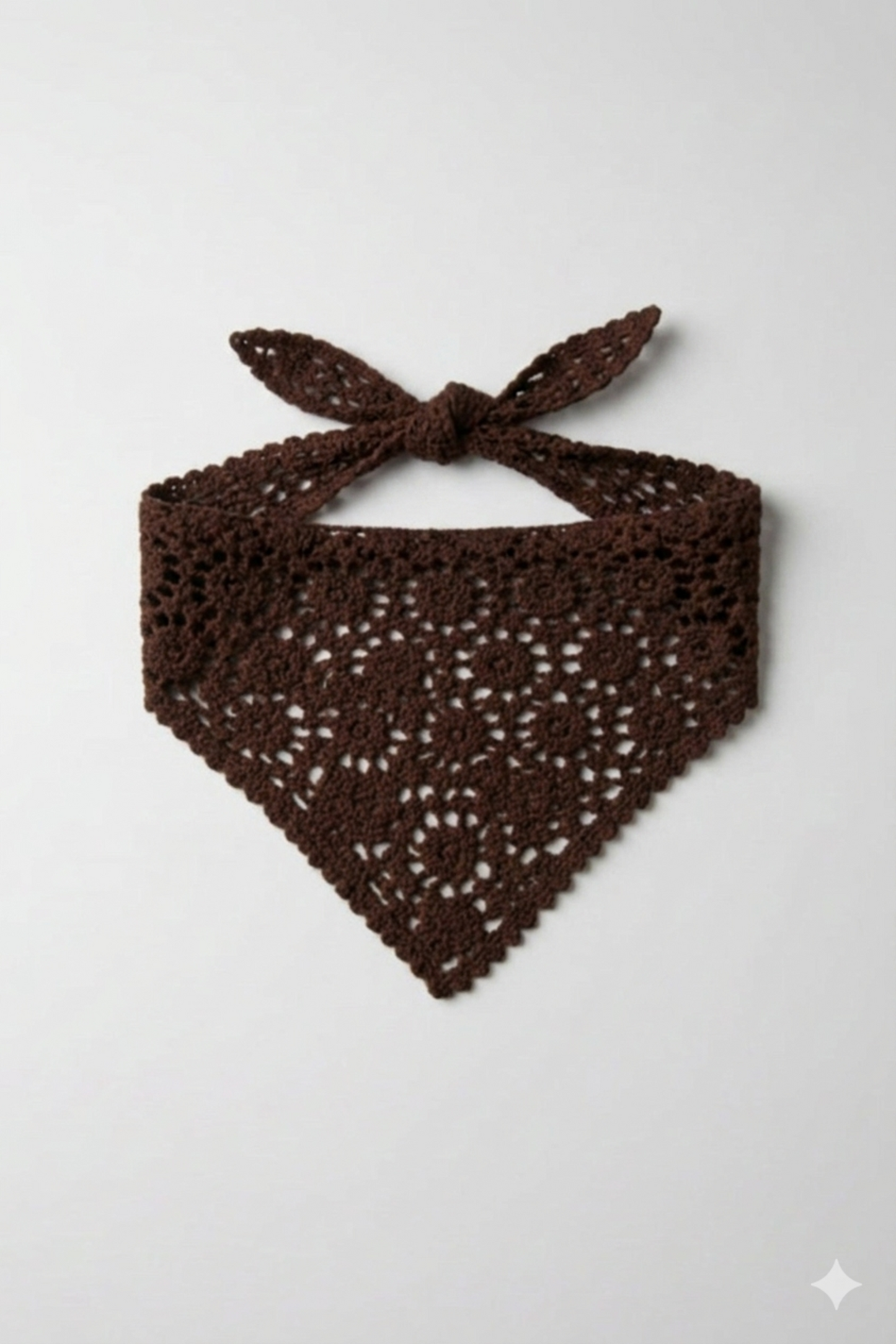 BANDANA CROCHET MARRON