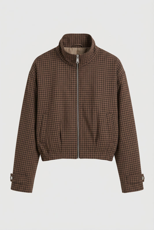 CAZADORA BOMBER CUADROS