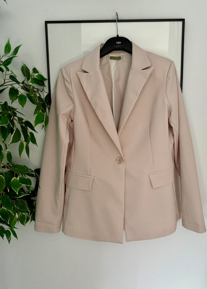 Blazer Recta Beige