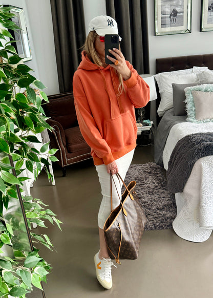 Sudadera Capucha Naranja