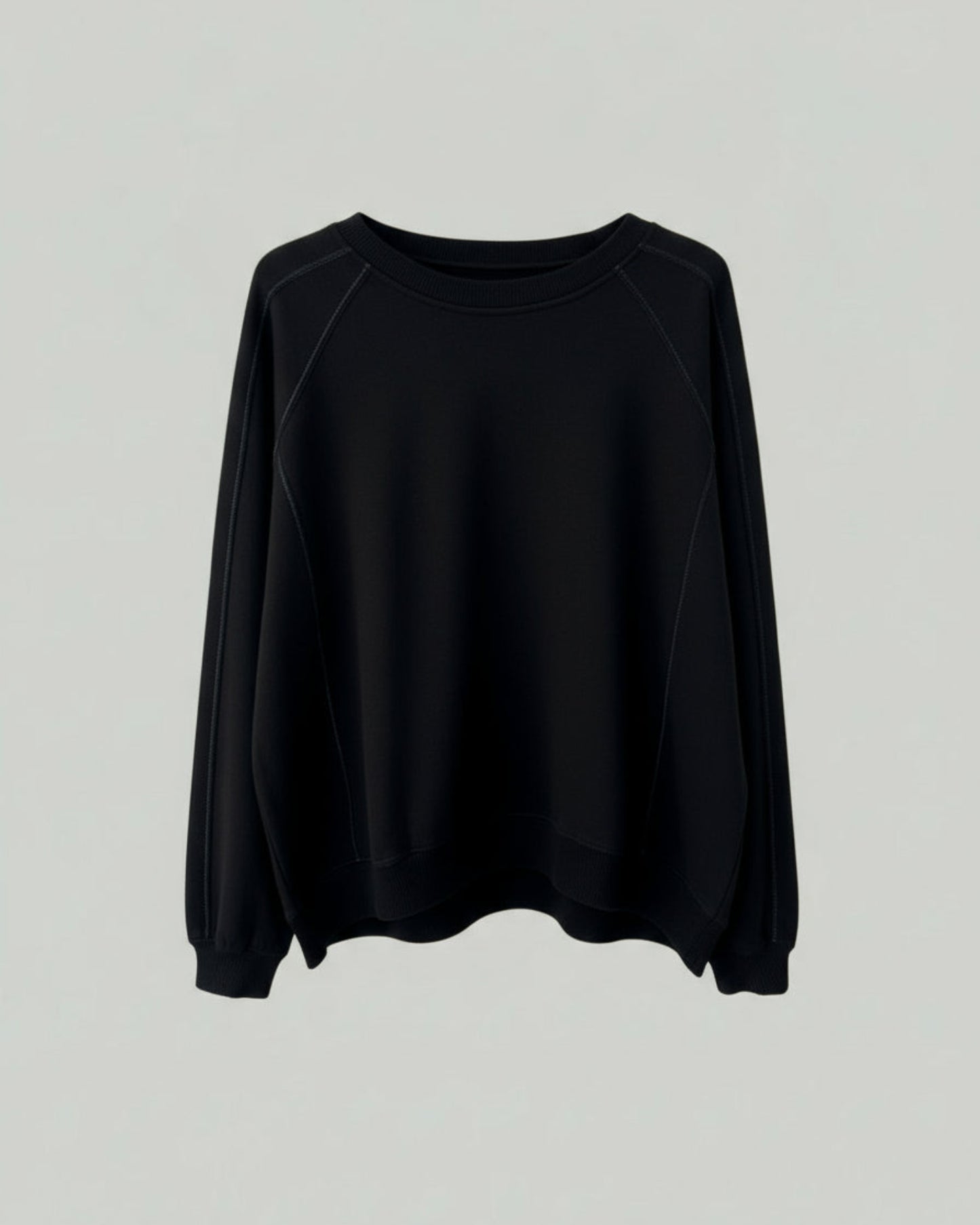 SUDADERA OVERSIZE NEGRA