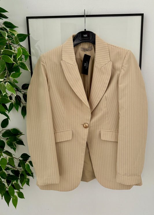 BLAZER RAYAS BEIGE