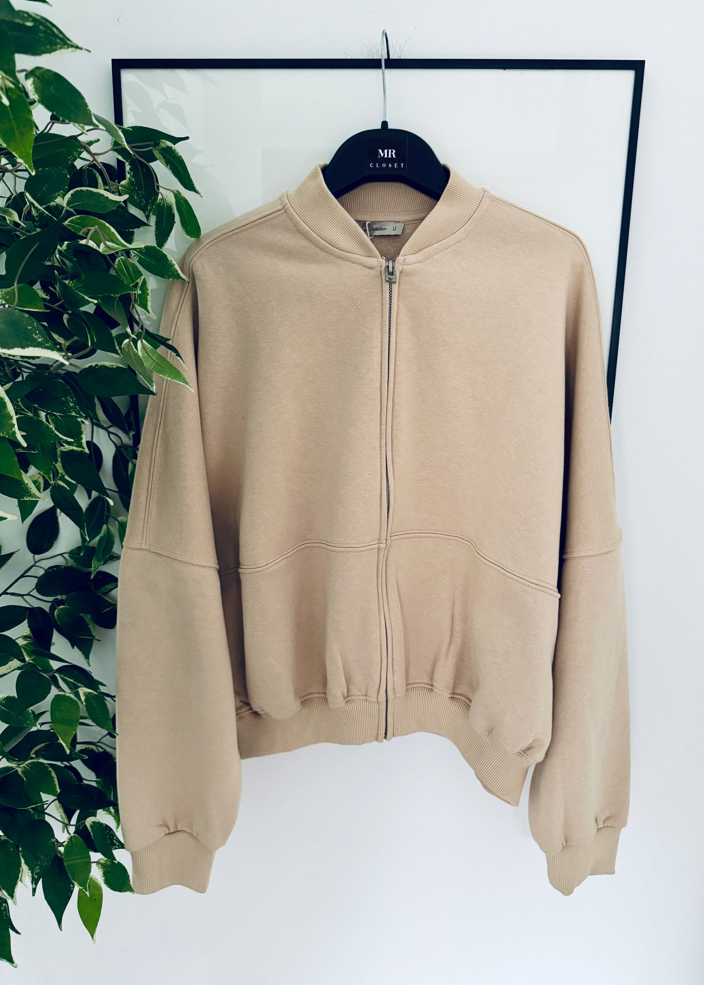 Bomber Felpa Beige