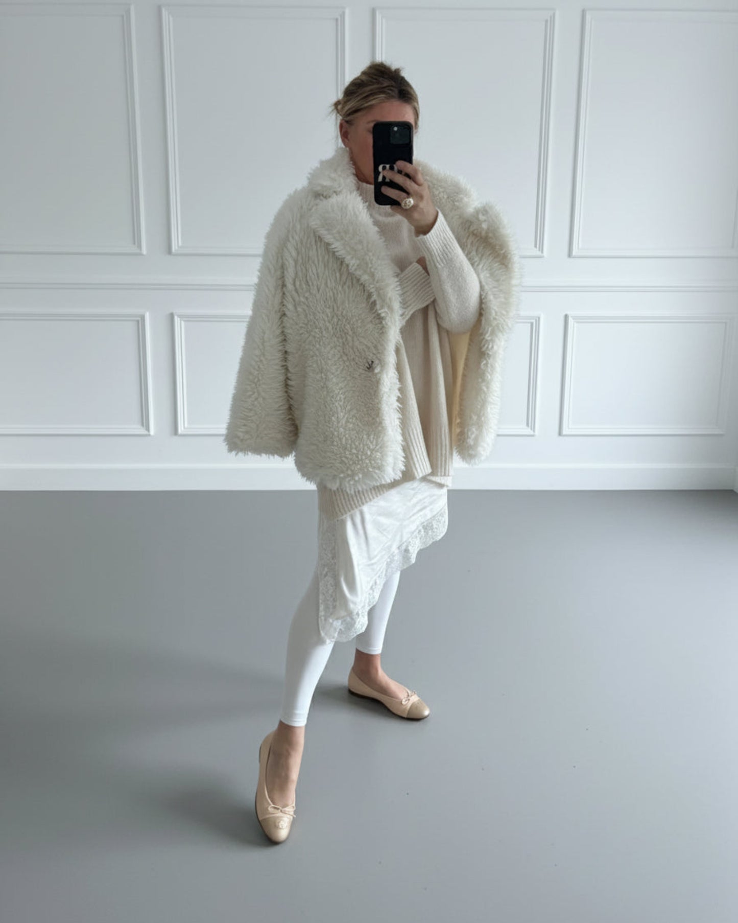 JERSEY PUNTO OVERSIZE BEIGE